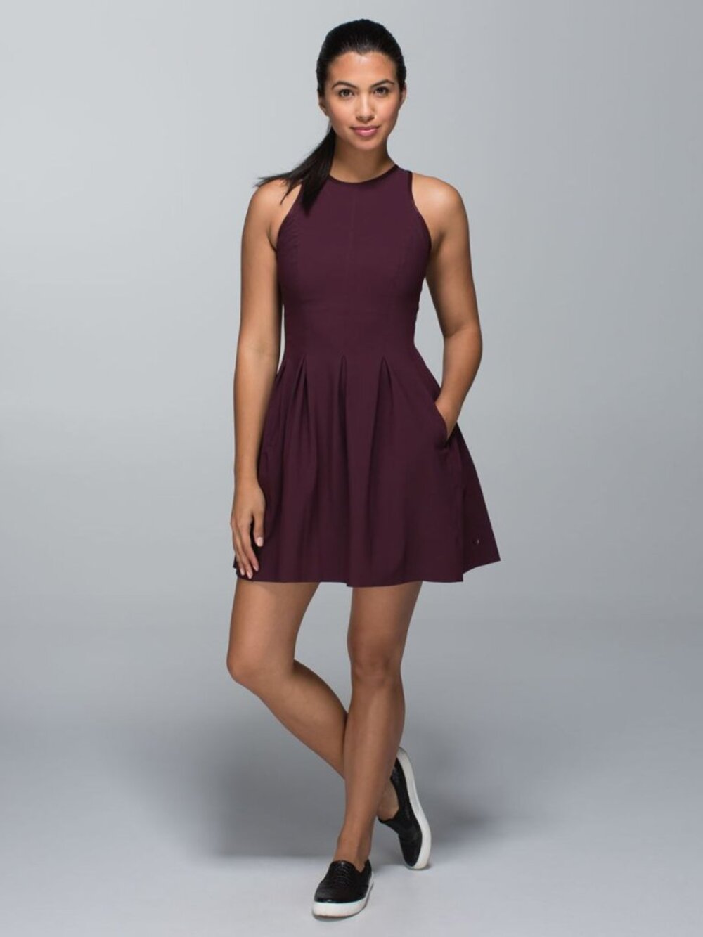 Lululemon Here To There Dress Size 6- Bordeaux Drama